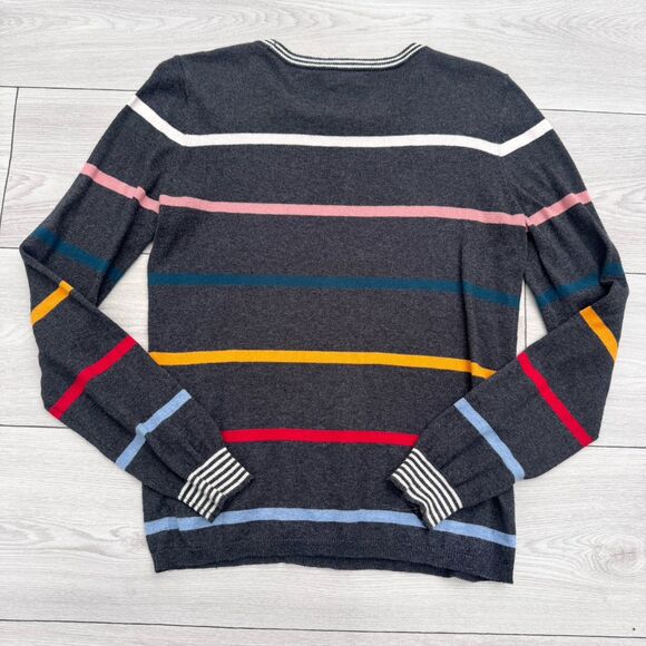 Faherty Surf Striped Crewneck Cotton-Cashmere Sweater Women’s XS - Picture 2 of 4